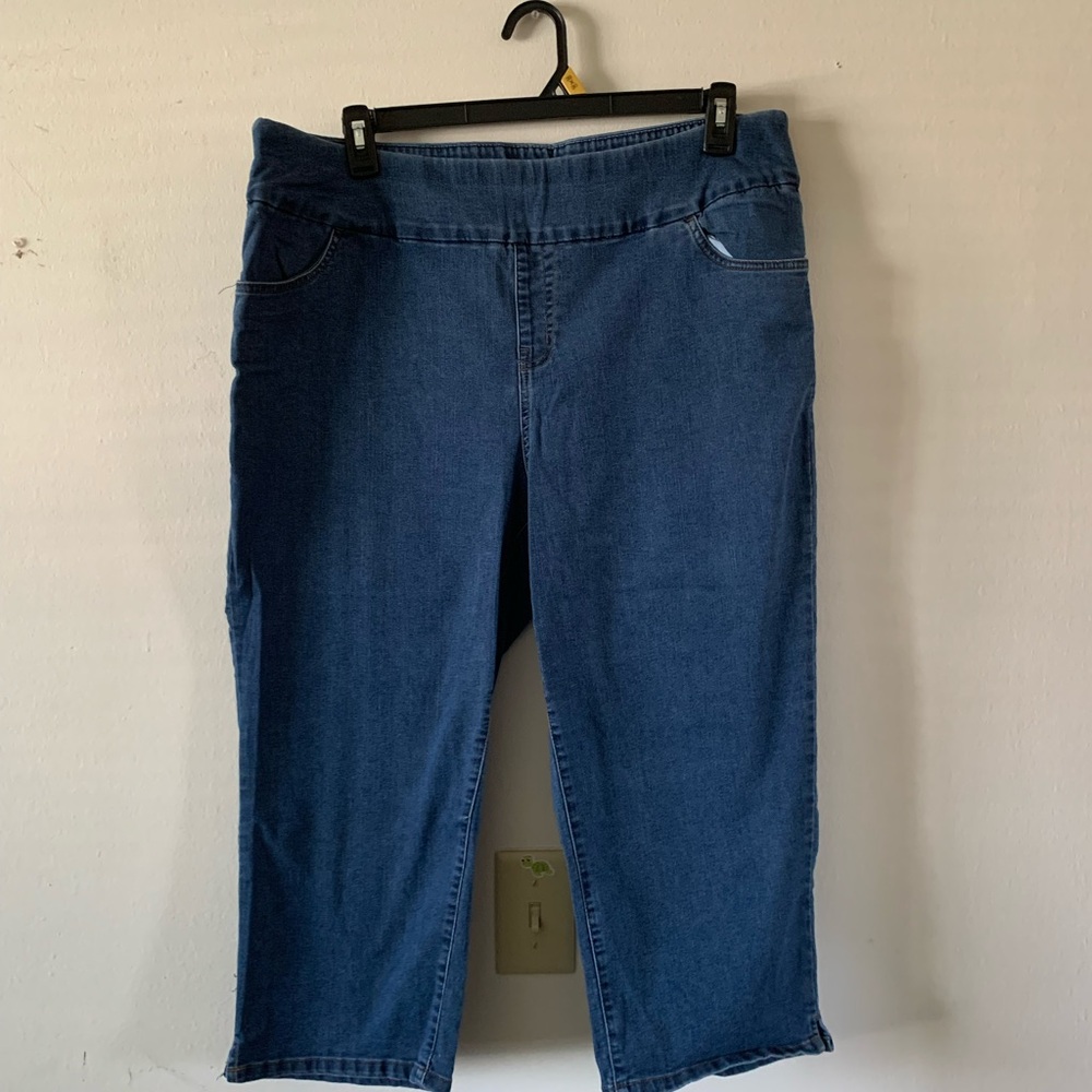 Woman Within Blue Ankle Jeans